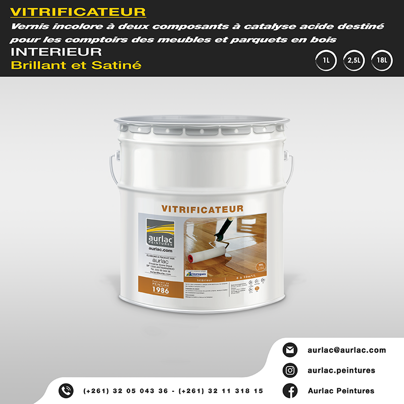 Vitrificateur bois 1L brillant | Sanifer