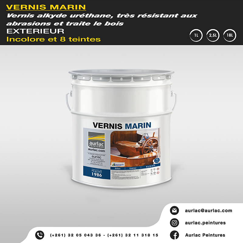 Vernis marin incolore, satiné pour bois 506 1L - BOUCHILLOU ALKYA - Vernis  bois - Berton - Fournitures Industrielles et Produits Métallurgiques pour  pro